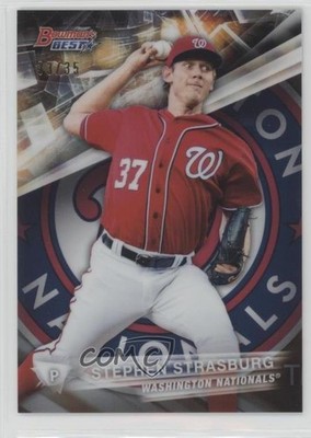 2016 Bowman's Best Orange Refractor 33/35 Stephen Strasburg #52 0t1