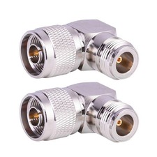 N Connector Adapter Right Angle Coax Connectors 90 Degree N Male to N Female ...