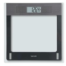Electronic Glass Talking Bathroom Scale, 440 Lb. Capacity