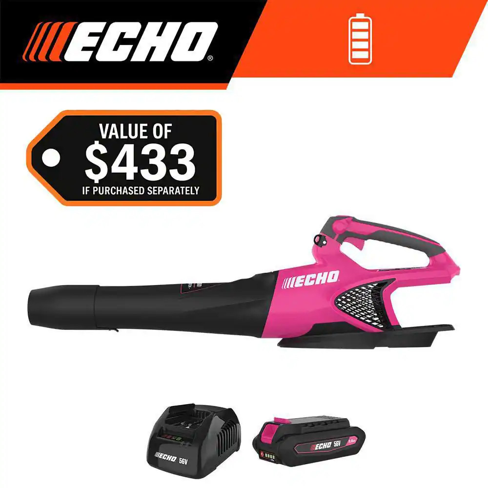 56V 151 MPH 526 CFM Limited Edition Pink Cordless Battery Po