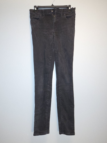 Madewell Women’s Tall High Rise Skinny Dark Wash Black Denim Cotton 5-Pocket