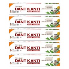 5 x Patanjali Dant Kanti Herbal Toothpaste 200g Each, Cavity Protection