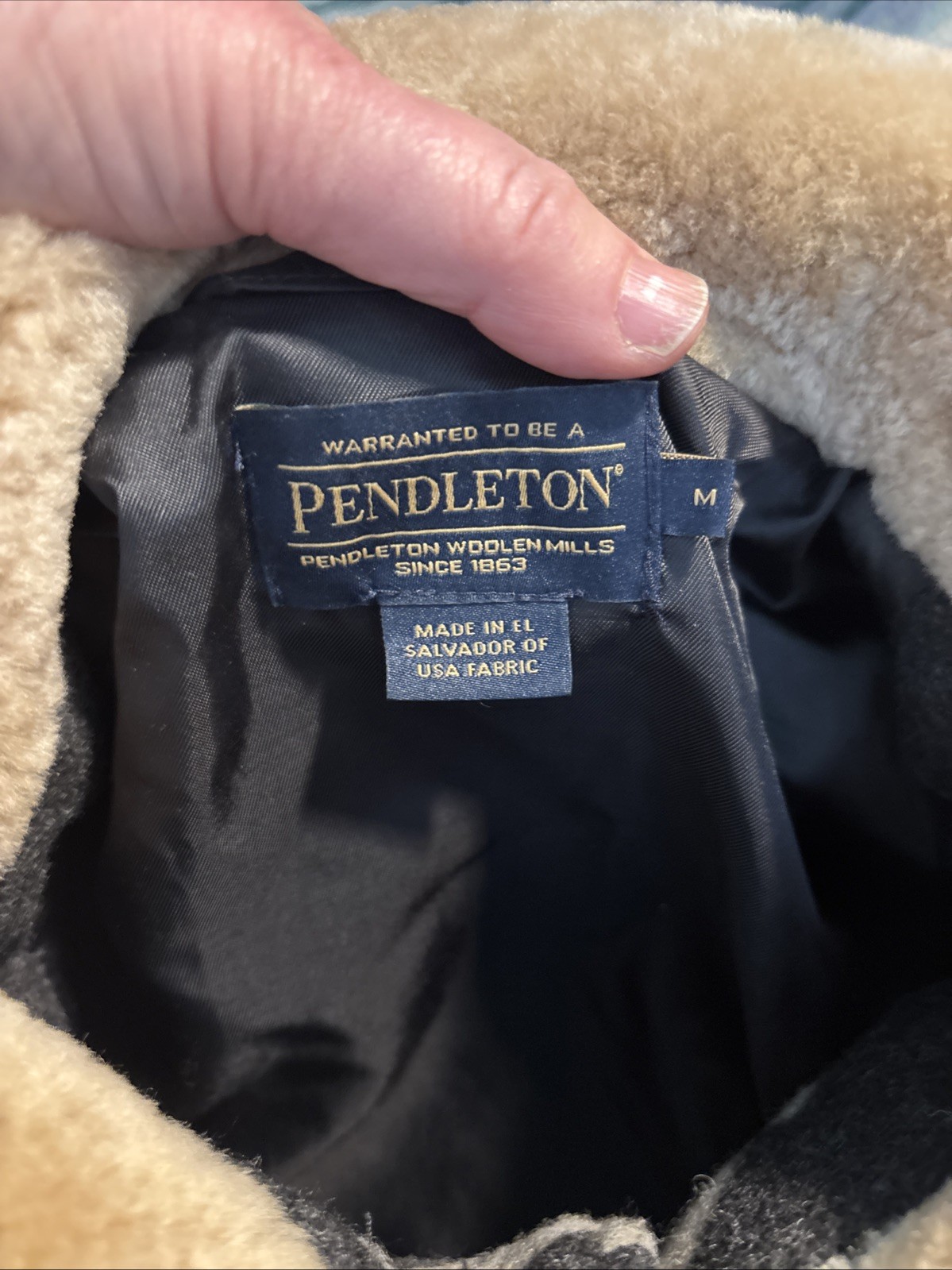 PENDLETON Authentic Brownsville Shearling Collar … - image 2