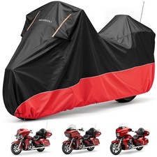 Waterproof Motorcycle Cover 420D Oxford Heavy Duty Motorcycle Cover with Side...