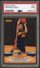 2009 Panini Stephen Curry #357 Rookie Card PSA 9 POP 665. rookie card picture