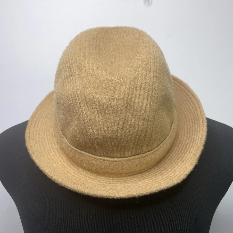 Talla 59 Vintage Chapeaux MOTSCH Pour HERMES Paris 100% Lana Sombrero Beige Foto 4 de 4