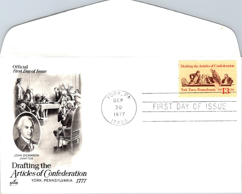 S09-5926, DRAFTING THE ARTICLES OF CONFEDERATION, ARTCRAFT FDC