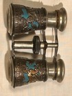 Antique Opera Glasses Enamel & Copper Pegasus Scene — photo 3