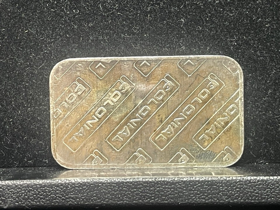 Colonial Refining Inc Engelhard 1 Troy Oz .999 Fine Silver Vintage Bar ...
