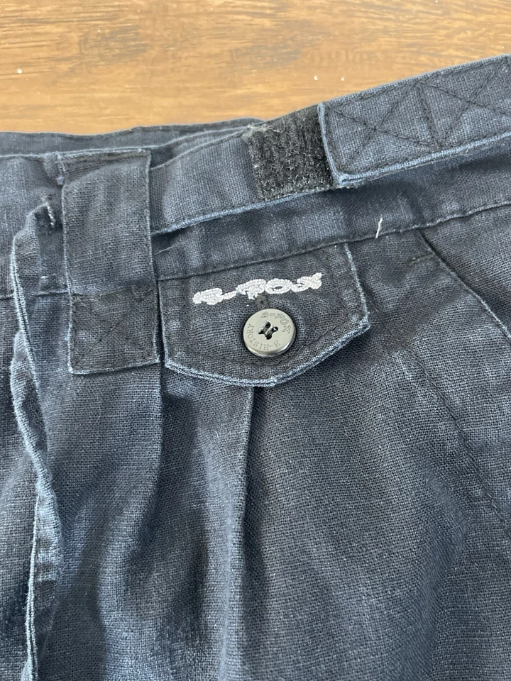 复古嘻哈历史白金亚麻宽松短裤尺寸 2XL Jnco 风格 B Fox Y2K — 第 2/4 张图片