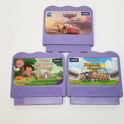 VTech V. Smile Spiele 3 Module Cars Dora Fußball Schule Disney Pixar