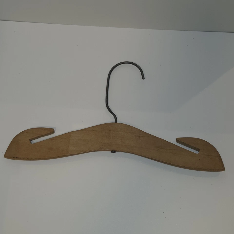 9 cabides de madeira vintage com gancho Henry Hanger Company - Imagem 4 de 4