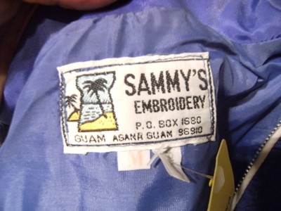 Sammy's Guam Nylon Jacket 80s Vintage Embroidered Retro USA Style Sammy's Guam Nylon Jacket 80s Vintage Embroidered Retro USA Style