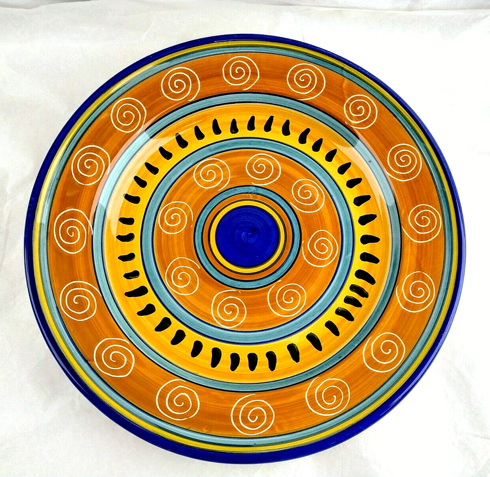 PIER ONE Italian Swirl Round Platter 14.75