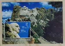 Postcard Mount Rushmore Black Hills South Dakota USA Memorial Four Presidents A3