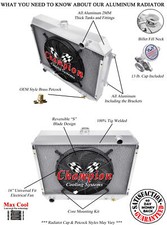 Sz 2 Row Radiator 2616 Fan For 1970-1973 Plymouth Barracuda Big Block Ec375 Sz 2 Row Radiator 2616 Fan For 1970-1973 Plymouth Barracuda Big Block Ec375