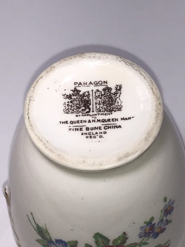Vintage Paragon Fine Bone China Miniatur Blumenvase, Bud Vase doppelt garantiert - Bild 5 von 6