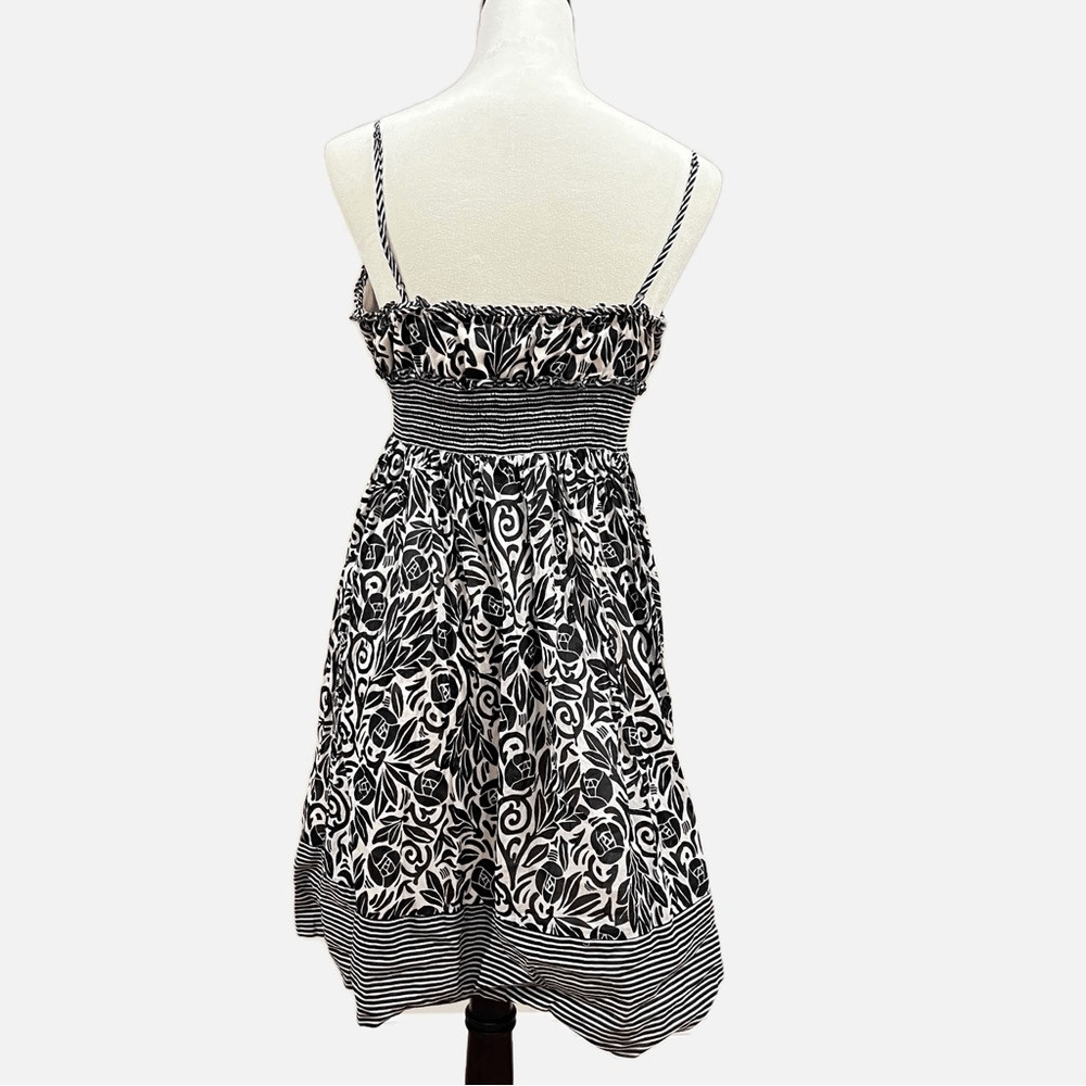 BCBaxAzaria adjustable spaghetti strap cream/blac… - image 2