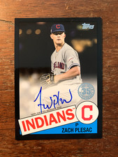 2020 Topps 1985 Baseball Series 2 Black /199 Zach Plesac #85BA-ZP Auto Guardians