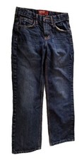 Arizona Jeans Boys Size 26x25.5 12 Regular Dark Wash Size Denim Adjustable