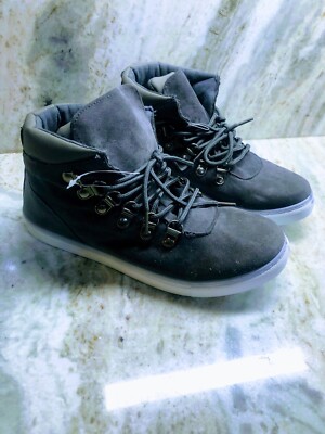 Ship N 24 Hours: New- Kids Modis High Top Gray Sneakers Size 6M.