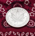 "Keep Calm Slave On" Cannabis  1 oz. silver round .999 Silver Shield