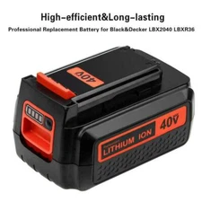 40V Lithium Battery for Black and Decker LBXR36 4.0AH 36/40 Volt Max LBX2040