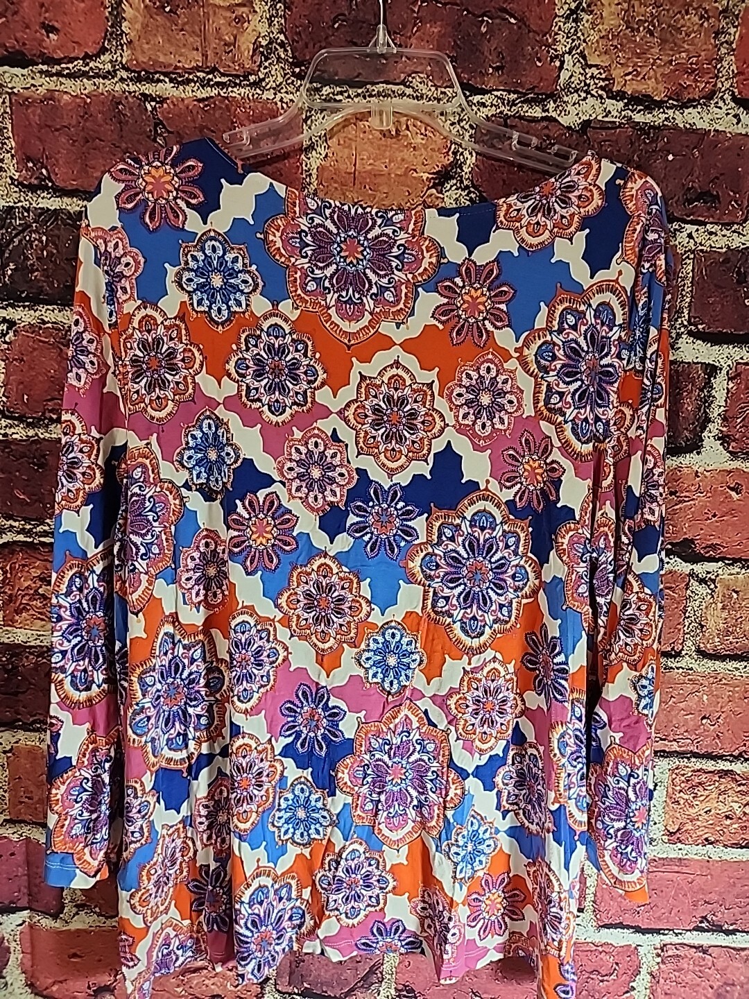 Ruby Rd. Womans Blouse Top Multicolor Geometric X… - image 9