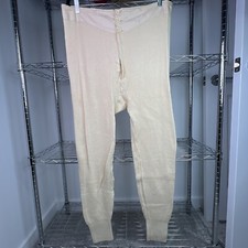 Rare 50's Vintage Military Winter Long Johns Pants Drawers Mens Size 7