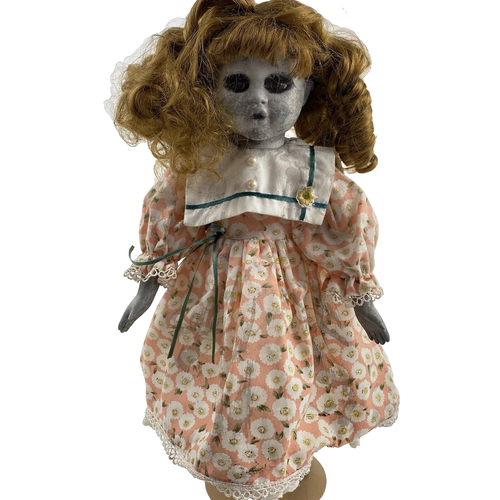 Vintage Creepy Doll Molly The Zombie Ghost Girl Horror Haunted House Decor Prop