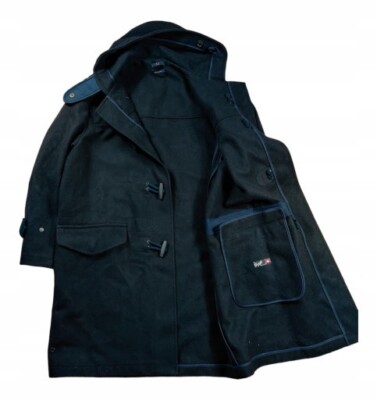Gloverall Fred Perry Duffle Coat Fred Perry By Gloverall Wool Navy