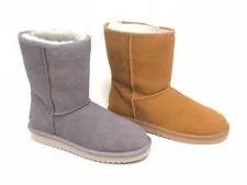 Koolaburra by UGG Women's Koola Short Chestnut Rabbit Boots Sheepskin 1017090