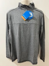 Columbia Men's Size M Grey Heather Tenino Hills II Half Zip Sweatshirt $65 NWT