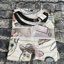 Disney Women's SMALL 100 Years Character Mash Up 2pc Matching Family Pajama Set