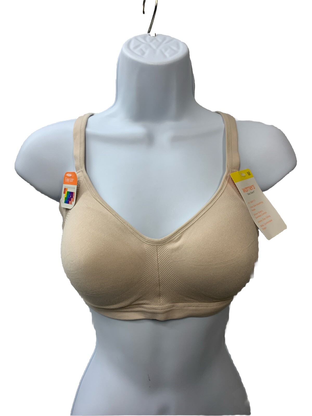 Warner’s Womens Wireless Seamless Stretch Underarm Smoothing Bra Size M