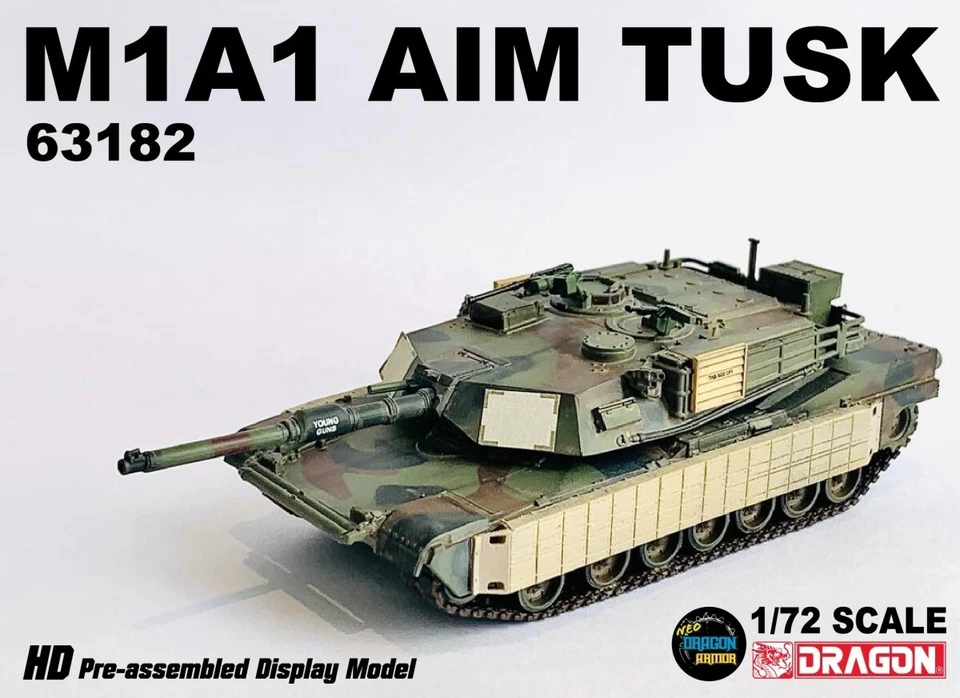 Dragon 1:72 63182 M1A1 TUSK Abrams US Marine Corps 8th Tank Battalion, Iraq 2003 - Image 4 of 4