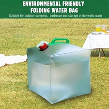 5 Gallon Collapsible Water Container - Foldable Jug with Spigot for Camping