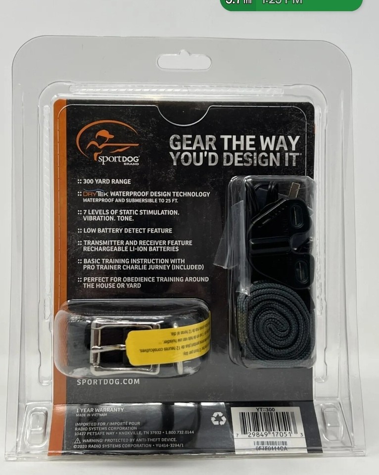 SPORTDOG YT300 300 YARD TRAINER REMOTE DOG TRAINING COLLAR NEW SEALED