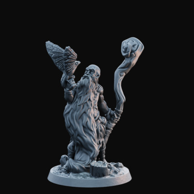 Druide männlicher Held/Bösewicht episch fein detaillierte DND Miniaturen RPG Tabletop Modelle