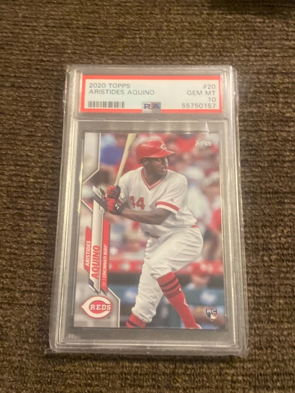 Aristides Aquino 2020 topps #20 psa 10