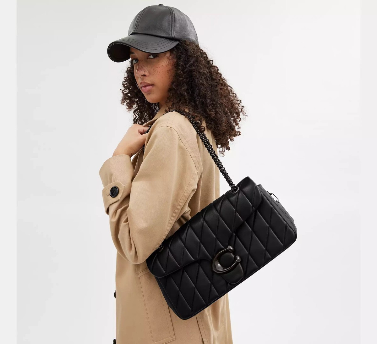 ◆Coach◆ Tabby Shoulder Bag 33 With Quilting CP151 V5BLK Coach Black Tabby 33 Quilted Nappa Leather Black Hardware