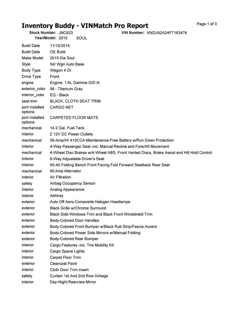 Used Automatic Transmission Assembly fits: 2015 Kia Soul AT gasoline model 1.6L