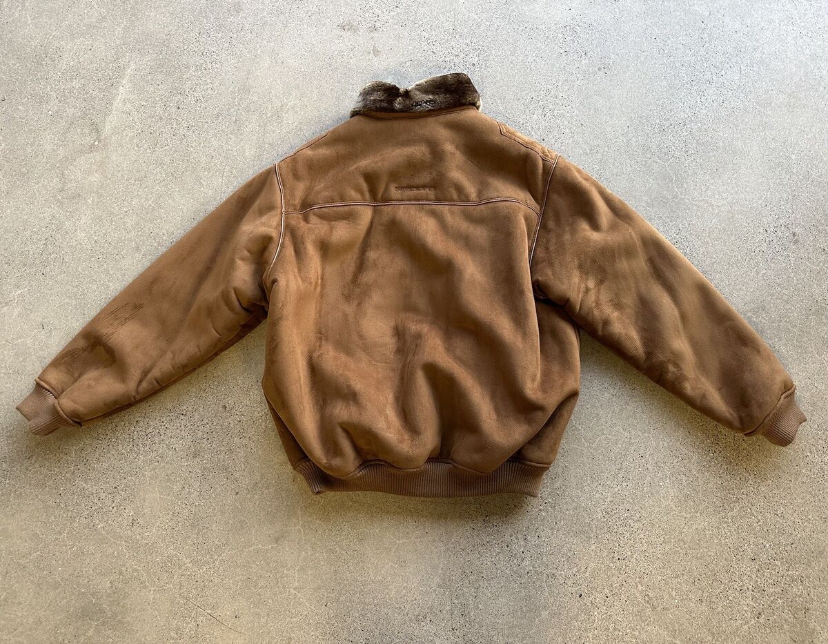 Vintage Sean John Faux Suede Faux Fur Lined & Collared Vintage Sean John Faux Suede Faux Fur Lined & Collared