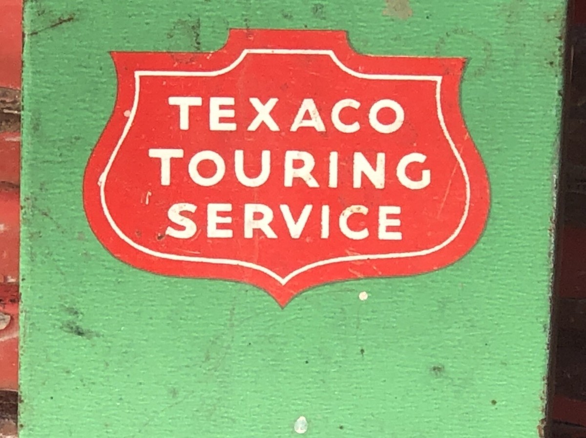 TEXACOヴィンテージ　クォーター缶　レッド Texaco Motor Oil Tin Can テキサコ ビンテージ ブリキ缶
