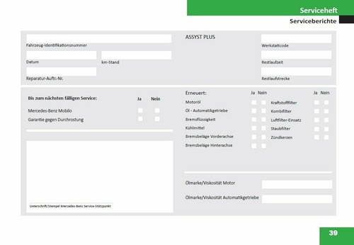 Mercedes Deutsches Serviceheft 8 Modelle - Bild 4 von 4