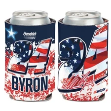 William Byron 2018 Wincraft #24 Hendrick Motorsports Patriotic 12oz Can Coolie