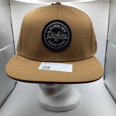Dickies Canvas Men's Flat Bill Snapback Cap Hat NWT