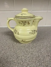 MCM Coffee Bar Creamer Jar With Lid Enterprise Aluminum Co Yelllow