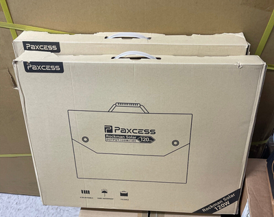 PAXCESS RV Solar Panel, 120W 18V USB-C QC 3.0, Portable PAXCESS RV Solar Panel, 120W 18V USB-C QC 3.0, Portable