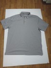 Under Armour Men's Polo Shirt Short Sleeve Gray Loose Heatgear Size Large